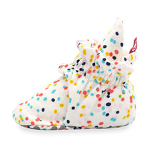 Load image into Gallery viewer, Confetti organic cotton gripper booties
