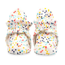 Load image into Gallery viewer, Confetti organic cotton gripper booties