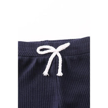 Load image into Gallery viewer, Navy ribbed jogger set