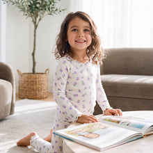 Load image into Gallery viewer, Modal Long Sleeve Pajama Set Purple Blossom