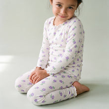 Load image into Gallery viewer, Modal Long Sleeve Pajama Set Purple Blossom