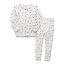 Load image into Gallery viewer, Modal Long Sleeve Pajama Set Purple Blossom