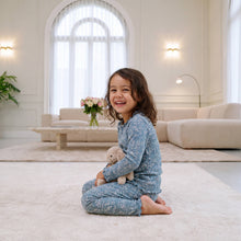 Load image into Gallery viewer, Bamboo Long Sleeve Pajama Set Peony Blue