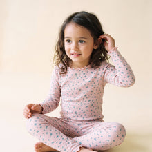 Load image into Gallery viewer, Modal Shirring Long Sleeve Pajama Set Pink Bouquet