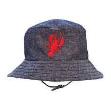 Load image into Gallery viewer, Lobster Chambray Bucket Hat Baby &amp; Toddler