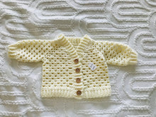 Load image into Gallery viewer, Button cardigan granny square sweater