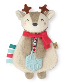 Holiday reindeer  itsy lovey plush + Teether toy