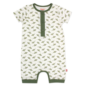 Airplanes  Organic Cotton Henley Bodysuit
