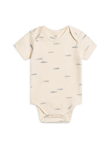 Short Sleeve Classic Bodysuit - Fish