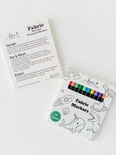 Load image into Gallery viewer, Mermaid coloring pajamas 2 piece set made from bamboo with markers