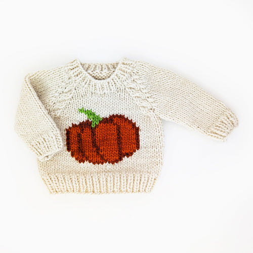 Pumpkin crew neck sweater
