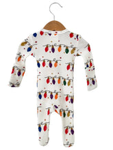 Load image into Gallery viewer, Organic waffle Christmas light footie