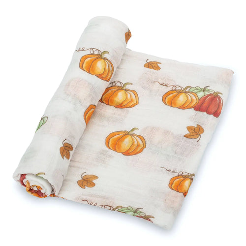 Pumpkin pie muslin cotton blanket