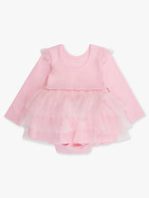 Load image into Gallery viewer, Baby pink tulle long sleeve romper