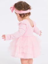 Load image into Gallery viewer, Baby pink tulle long sleeve romper