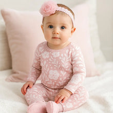 Load image into Gallery viewer, Pretty in pink floral baby romper