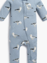 Load image into Gallery viewer, Baby pocket zipper one piece soaring seagulls