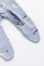 Load image into Gallery viewer, Baby pocket zipper one piece soaring seagulls