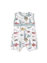 Load image into Gallery viewer, Under the sea shorts romper