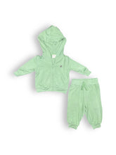 Load image into Gallery viewer, Baby zip up jogger set in ultra soft French Terry