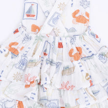 Load image into Gallery viewer, Club Mediterranean ruffle sunsuit