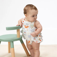 Load image into Gallery viewer, Club Mediterranean ruffle sunsuit