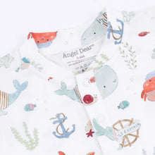 Load image into Gallery viewer, Sailor sea creatures Henley shortie