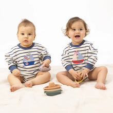 Load image into Gallery viewer, Bubbly sailboat sweatshirt bubble with bow