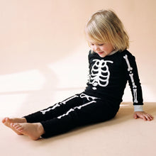 Load image into Gallery viewer, Glow in the dark Halloween Skelton pajamas