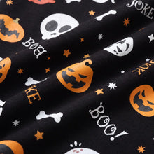 Load image into Gallery viewer, Glow in the dark Halloween dancing skeleton pajamas