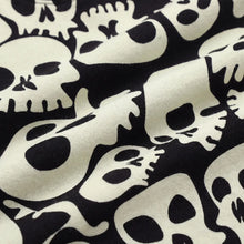 Load image into Gallery viewer, Glow in the dark Halloween skull pajamas