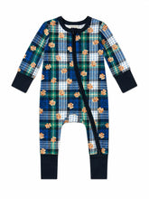 Load image into Gallery viewer, Classic plaid teddy plaid 2 way romper