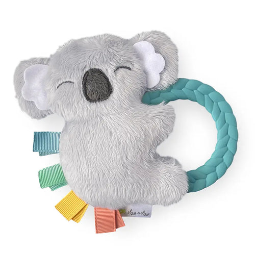 Plush rattle pal with teether