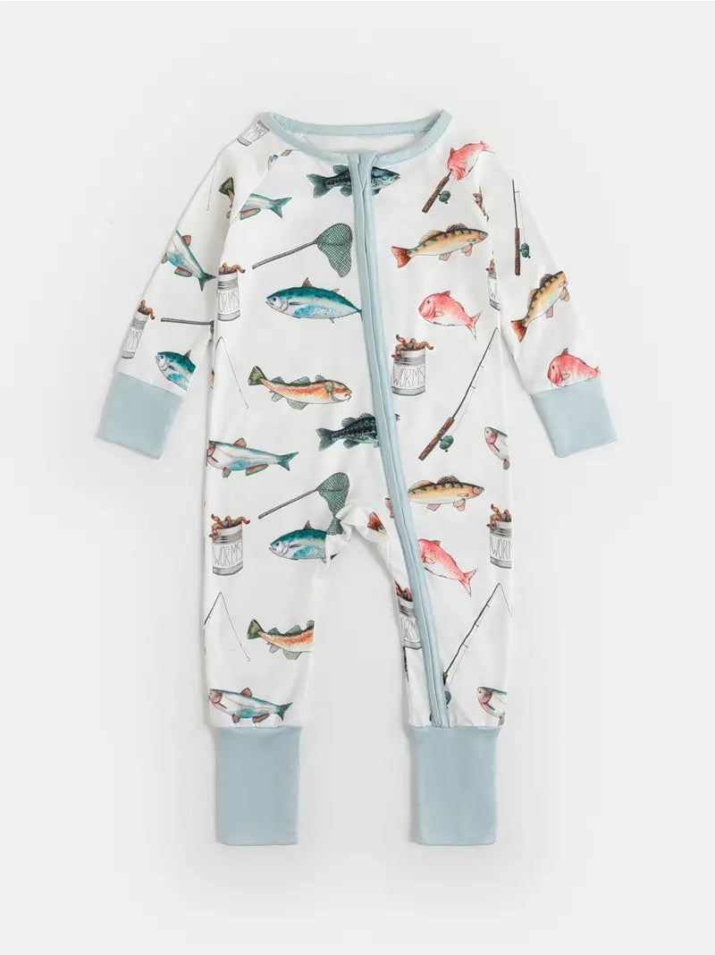 Fishing long sleeve rompers