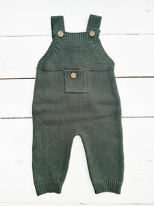 Knit romper overalls