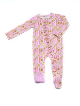 Load image into Gallery viewer, Pink ruffle football onsie