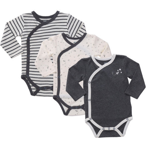 Neutral Kimono Onesie Set