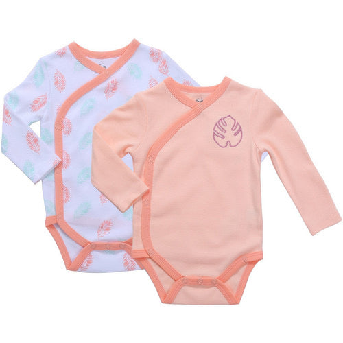Palm Leaf Kimono Onesie Set