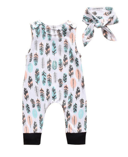 Pastel Feather Jumpsuit