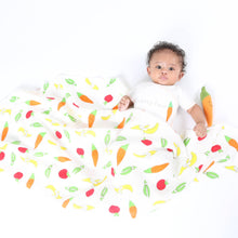 Load image into Gallery viewer, Fruit &amp; Veggie Muslin Swaddle