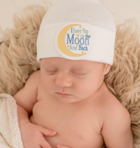 I Love You To The Moon and Back Hospital Hat