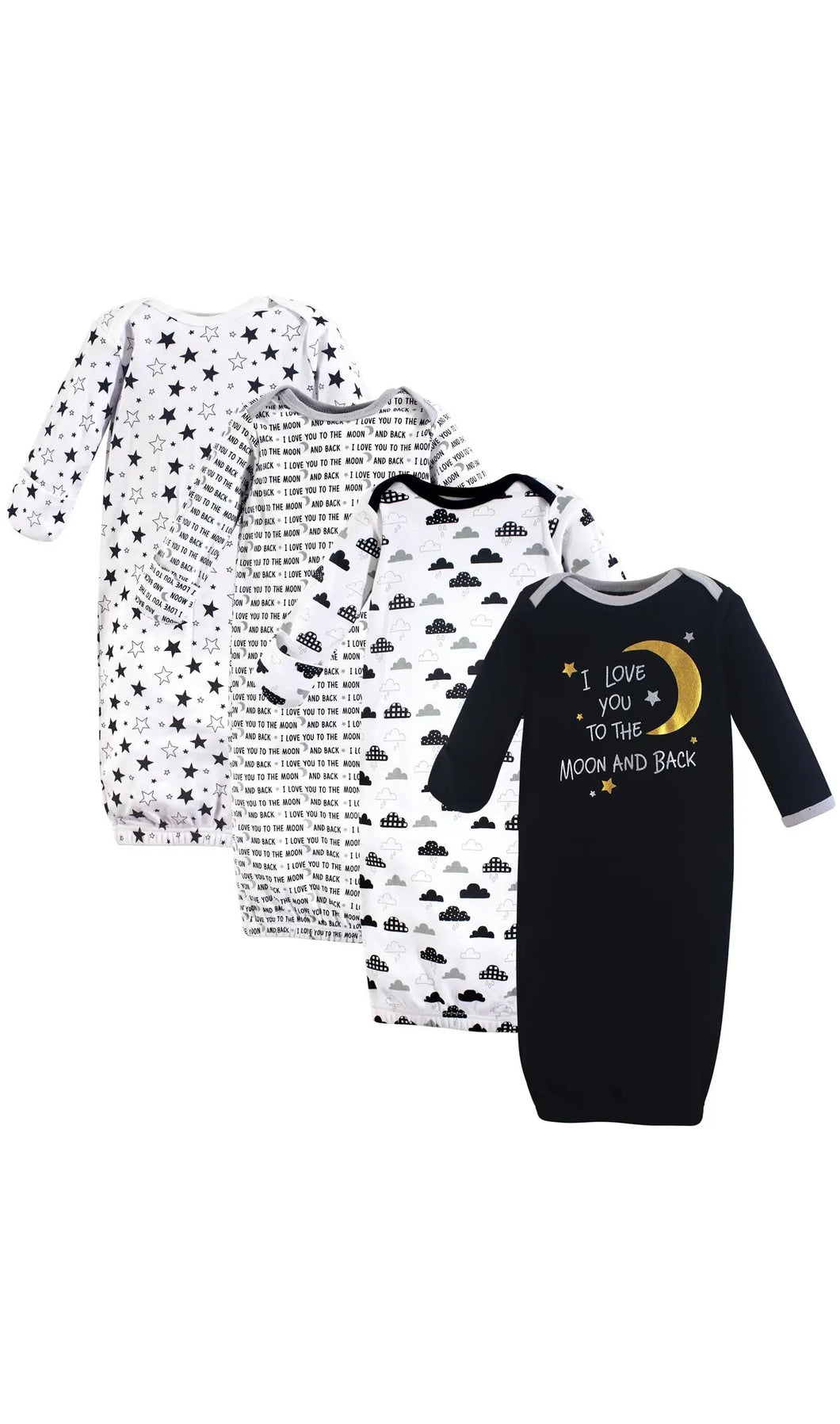 Hudson baby cotton gowns Moon and Back
