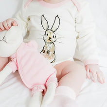 Load image into Gallery viewer, Babysoy Janey Baby Goodall Animal Bodysuit - Rabbit