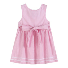 Load image into Gallery viewer, Pink Seersucker A-Line Dress