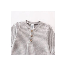 Load image into Gallery viewer, Heather grey pocket romper