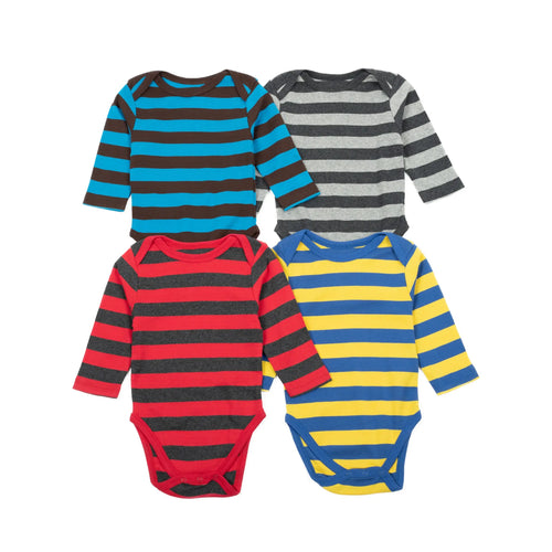 Baby four pack long sleeve shirts