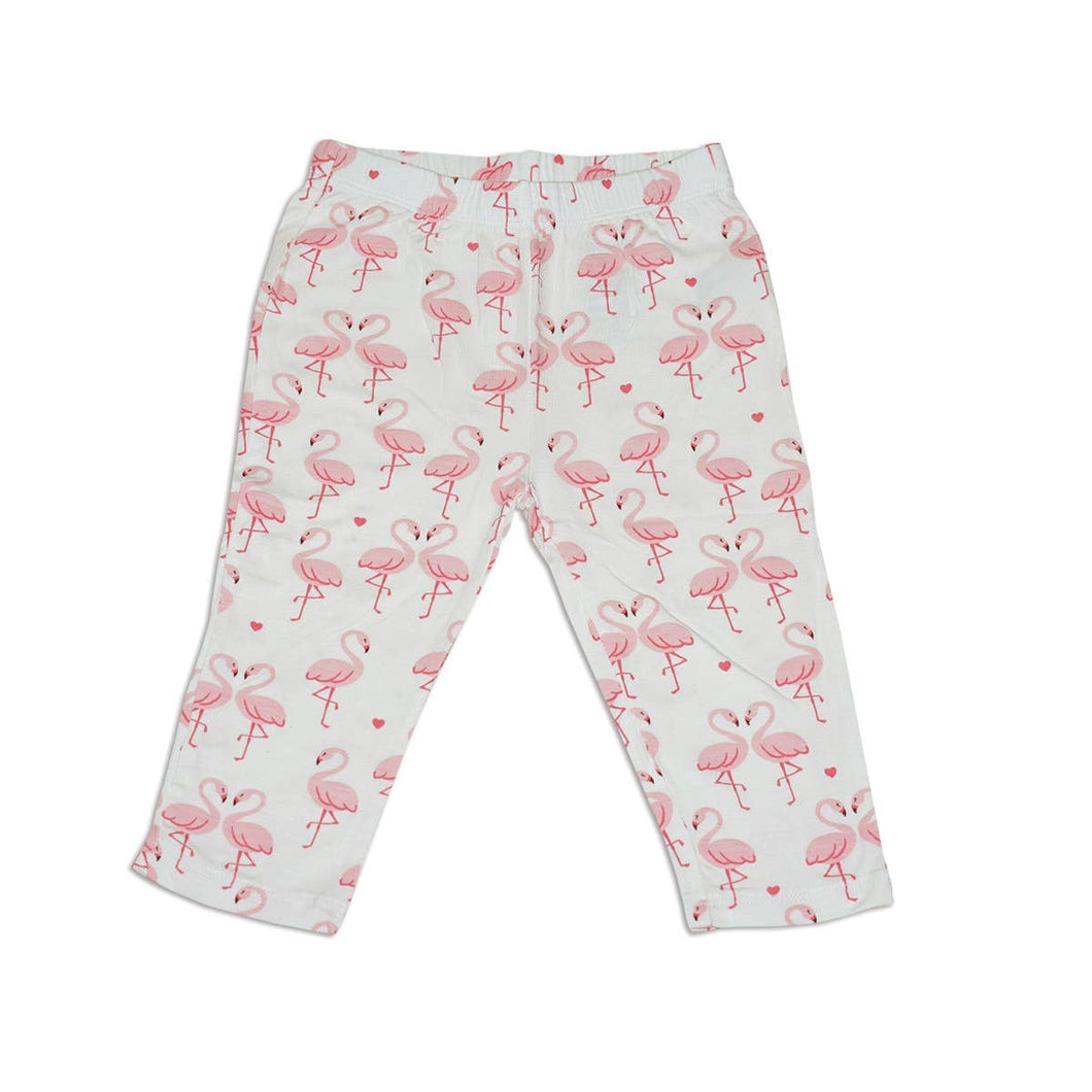 Flamingo Bamboo Capri Leggings