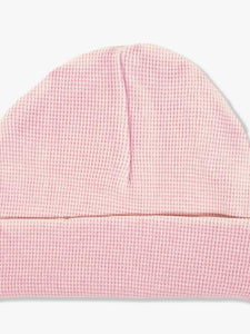 Vintage pink waffle hat