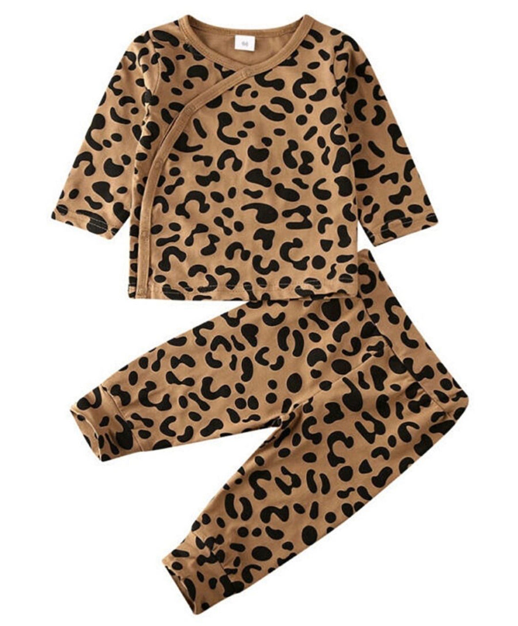 Kimono Leopard Set