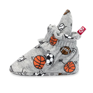 Major league organic cotton gripper booties
